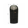 Sac de iarna, Petite&Mars, Jibot, Pentru carucior, landou sau scaun auto, 100x48 cm, Impermeabil, Cu elemente reflectorizante, Extensibil, 3 in 1, Charcoal Grey