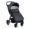 Sac de iarna, Petite&Mars, Jibot, Pentru carucior, landou sau scaun auto, 100x48 cm, Impermeabil, Cu elemente reflectorizante, Extensibil, 3 in 1, Charcoal Grey