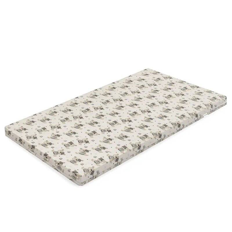 Saltea patut bebe, New Baby, Teddy Bear, Din spuma, Cu husa detasabila, 120x60x5 cm, 0 luni+, Multicolor - gogobaby.ro