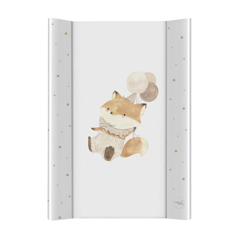 Saltea de infasat, Ceba Baby, Ultra Light, 50x70 cm, Atasabila la patut, Fara BPA, 0 luni+, Fox with Balloon - gogobaby.ro