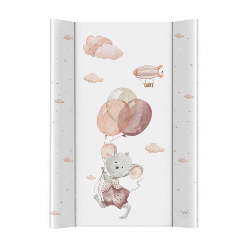 Saltea de infasat, Ceba Baby, Basic, 50x70 cm, Atasabila la patut, Fara BPA, 0 luni+, Mouse - gogobaby.ro