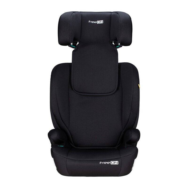 Scaun auto, FreeON, Vega, I-Size, Grupa 2/3, 100-150 cm, 4-12 ani, Cu husa detasabila, Cu cotiere, Cu tetiera reglabila 14 pozitii, Conform cu standardul european de securitate ECE R129, Negru - gogobaby.ro