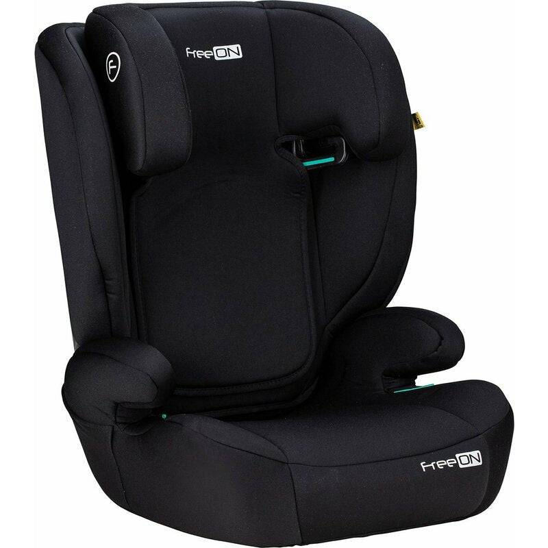 Scaun auto, FreeON, Vega, I-Size, Grupa 2/3, 100-150 cm, 4-12 ani, Cu husa detasabila, Cu cotiere, Cu tetiera reglabila 14 pozitii, Conform cu standardul european de securitate ECE R129, Negru - gogobaby.ro