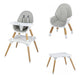 Scaun de masa, FreeON, Eos, 3 in 1, Multifunctional, Cu tavita reglabila si detasabila, Conform cu standardul european de securitate EN 14988:2017+A1:2020, Grey