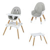 Scaun de masa, FreeON, Eos, 3 in 1, Multifunctional, Cu tavita reglabila si detasabila, Conform cu standardul european de securitate EN 14988:2017+A1:2020, Grey - gogobaby.ro