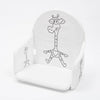 Husa scaun de masa, New Baby, Compatibila cu scaunul de masa Victory, Cu spatii pentru centura de siguranta, Spuma, White Giraffe - gogobaby.ro