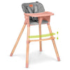 Scaun de masa, Lionelo, Koen, Din fag, 2 in 1, Transformabil, Sustine 30 kg, 6 luni+, Conform cu standardul european de securitate EN14988, Roz