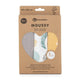 Set 3 scutece, Petite&Mars, Moussy Ochre Leaves, Din muselina de bambus, Hipoalergenice, 68 x 68 cm, Certificate Oeko Tex Standard 100, Multicolor