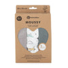 Set 3 scutece, Petite&Mars, Moussy Grey Planes, Din muselina de bambus, Hipoalergenice, 68 x 68 cm, Certificate Oeko Tex Standard 100, Multicolor