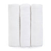 Set 3 scutece, Petite&Mars, Moussy Total White, Din muselina de bambus, Hipoalergenice, 68 x 68 cm, Certificate Oeko Tex Standard 100, Alb - gogobaby.ro