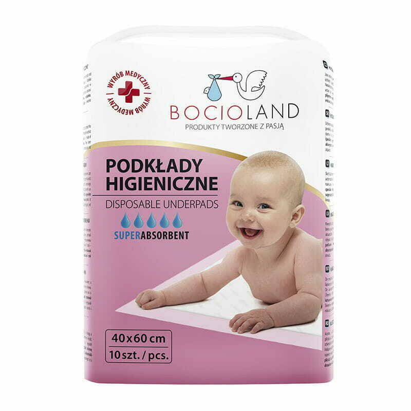 Set aleze, Bocioland, Impermeabile de unica folosinta, 10 bucati, 40x60 cm - gogobaby.ro