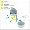 Termos, Bbluv, Food, Pentru alimente solide, Cu lingurita inclusa, 300 ml, BPA Free, Lime - gogobaby.ro