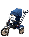 Tricicleta L sun Vector ALBASTRU, evolutiva cu pozitie de somn , scaun rotativ, muzica si lumini , SL03TRA