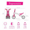 Tricicleta copii, Chillafish, Bunzi, 2 in 1, Transformabila in bicicleta fara pedale, Cu sa reglabila, Cu mic compartiment in sa, 1.9 Kg, Pentru 13 ani, Pink