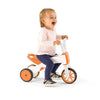 Tricicleta copii, Chillafish, Bunzi Matte, 2 in 1, Transformabila in bicicleta fara pedale, Cu sa reglabila, Cu mic compartiment in sa, 1.9 Kg, Pentru 1-3 ani, Ginger
