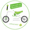 Tricicleta copii, Chillafish, RideOn Quadie, Usoara cu remorca, Cu sa reglabila, Cu mic compartiment in sa, 3.8 Kg, Pentru 13 ani, Lime