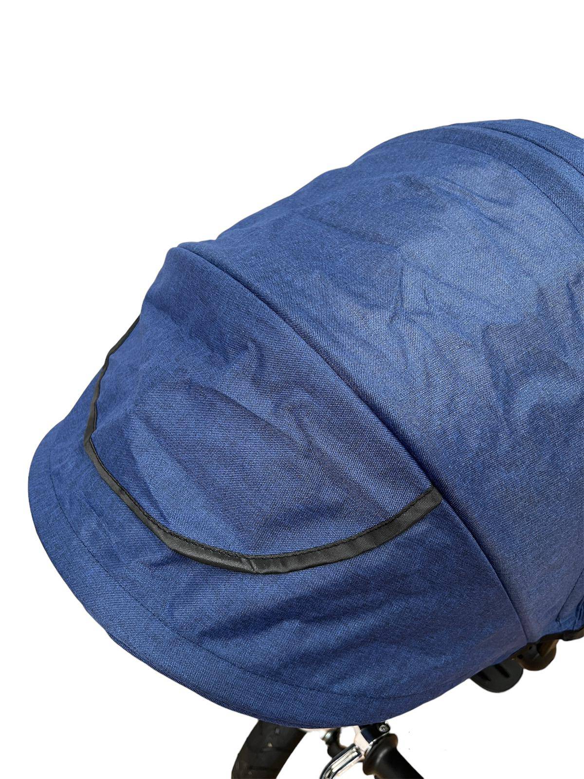 Tricicleta evolutiva, L sun Star, Semipliabila,Pozitie de somn generoasa, Scaun rotativ, Muzicala, Lumini led, Geanta Mamici, Coș jucarii, ALBASTRU - gogobaby.ro