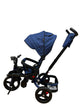 Tricicleta multifunctionala, L-Sun Star, Ansamblu muzica si lumini led, Geanta Mamici, Coș jucarii, ALBASTRU