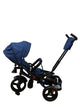 Tricicleta multifunctionala, L-Sun Star, Ansamblu muzica si lumini led, Geanta Mamici, Coș jucarii, ALBASTRU