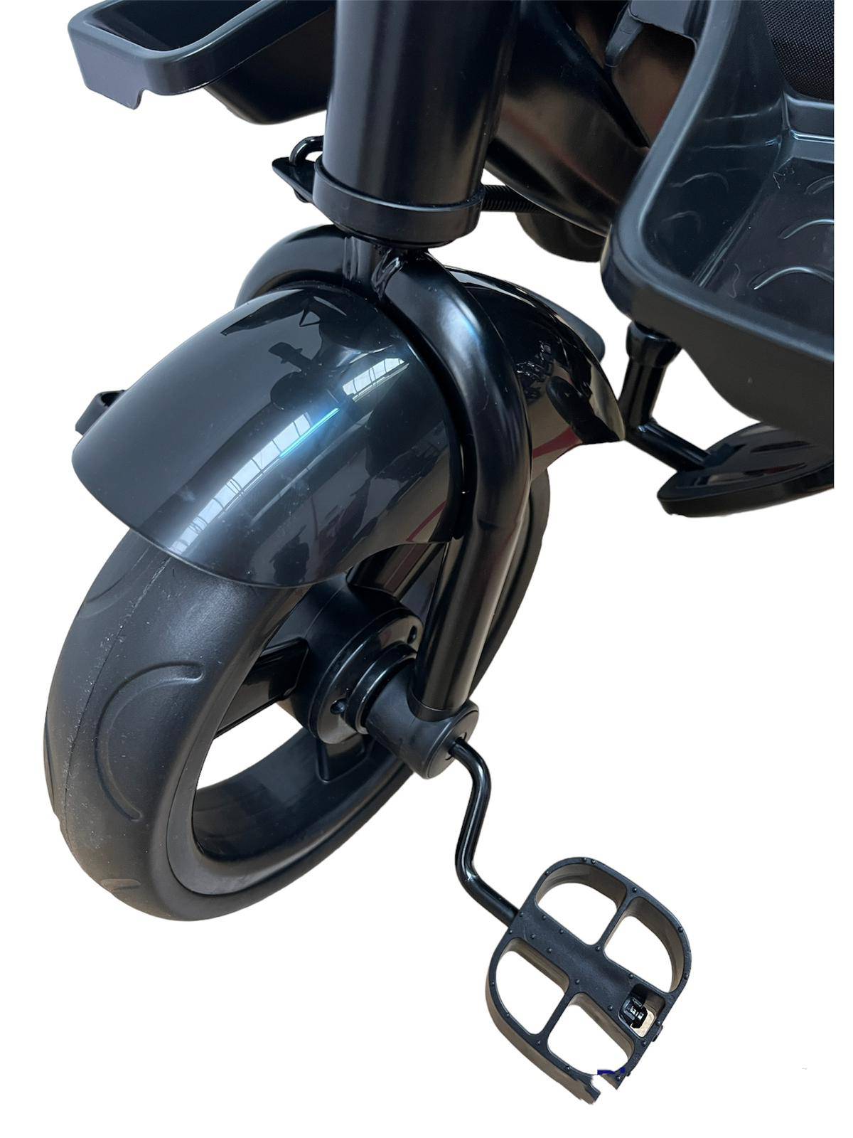 Tricicleta evolutiva, L sun Star, Semipliabila,Pozitie de somn generoasa, Scaun rotativ, Muzicala, Lumini led, Geanta Mamici, Coș jucarii, MOV - gogobaby.ro