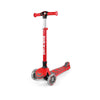Trotineta copii, Kick`n`Roll, Pliabila, Cu roti luminoase, Reglabila in inaltime, 3-12 ani, Red