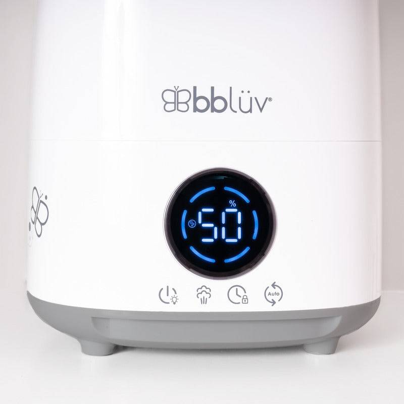 Umidificator, Bbluv, Umido, Cu ultrasunete si purificator de aer 4 In 1, Ultra silentios, Include difuzor de uleiuri esentiale, Cu panou de control digital, Cu telecomanda, Alb - gogobaby.ro