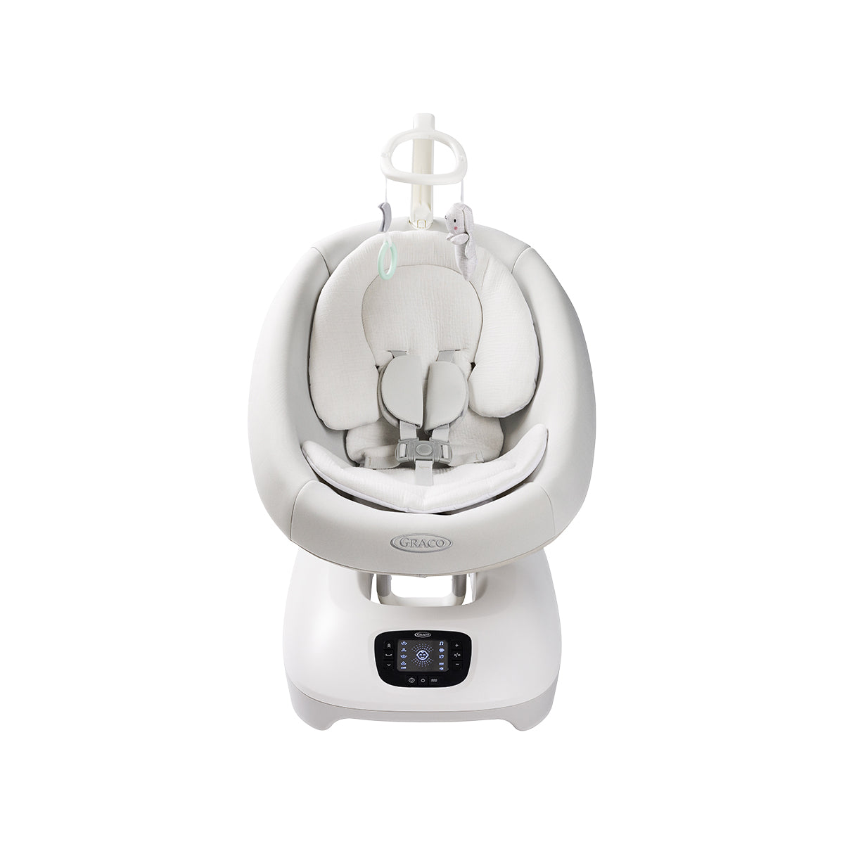 Graco - Leagan electric Eluma Sway cu tehnologie inteligenta de detectare a plansului, pentru bebelusi, alb Rori