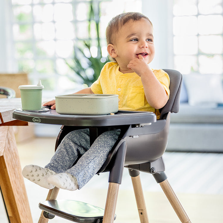 Graco - Scaun de masa 3 in 1 Presti, Charcoal - gogobaby.ro
