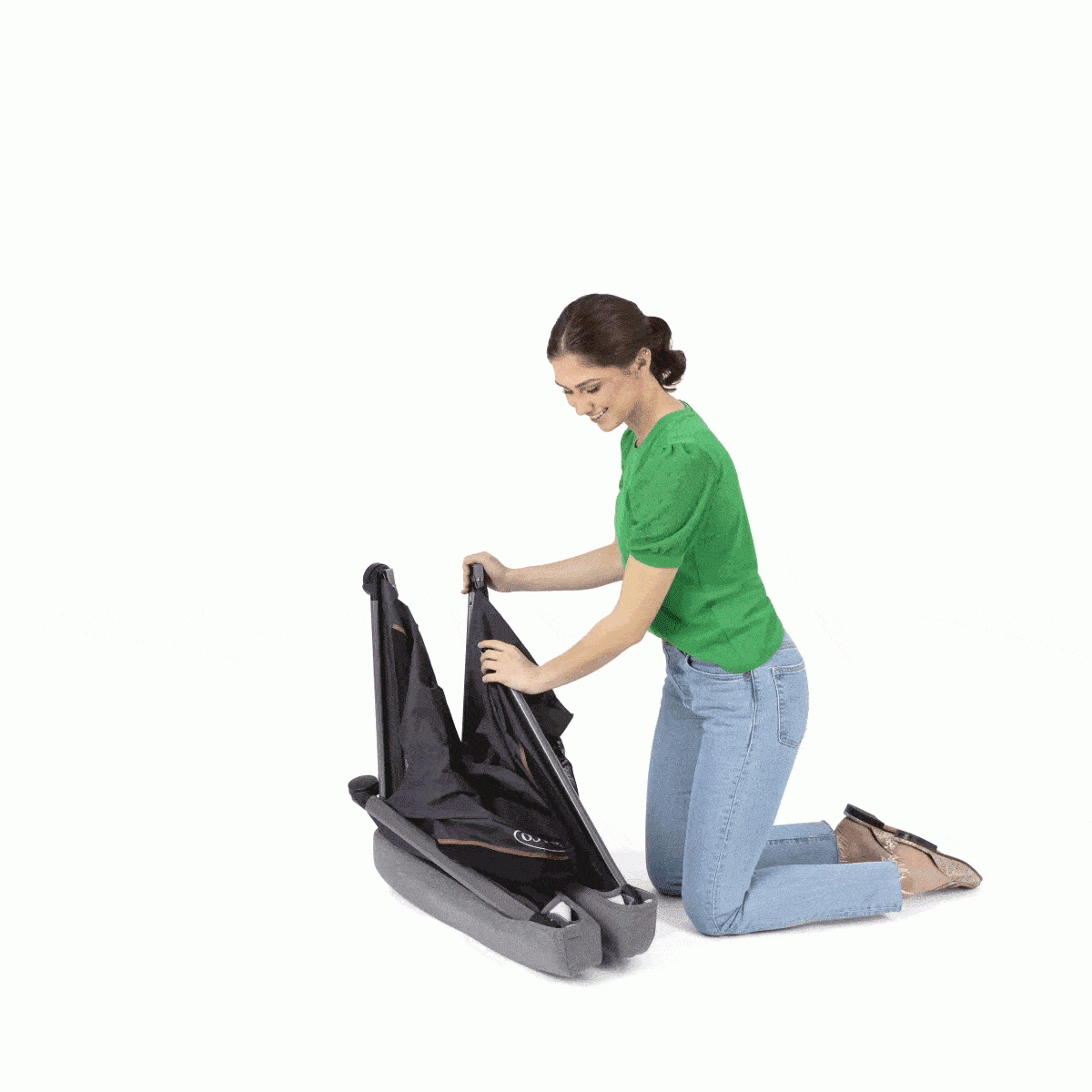 Graco - Patut de calatorie 3 in 1 transformabil in tarc FoldLite LX, Midnight - gogobaby.ro