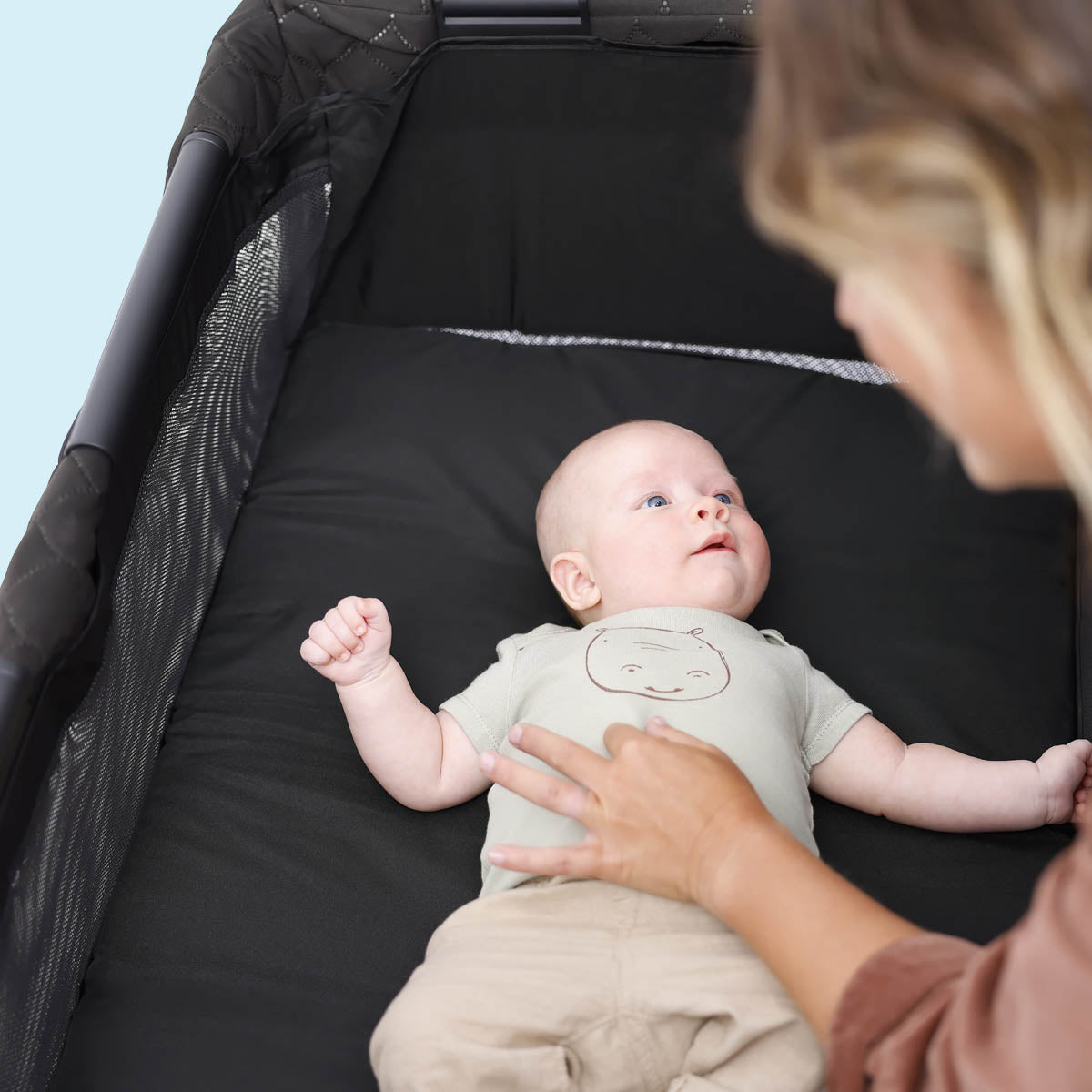 Graco - Patut de calatorie 3 in 1 transformabil in tarc FoldLite LX, Midnight - gogobaby.ro