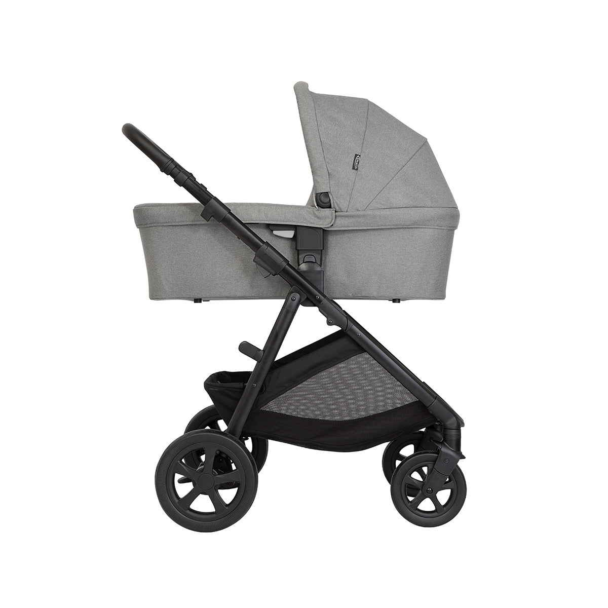 Graco - Carucior pentru copii multifunctional 3 in 1 Near2Me DLX Ash (Carucior Near2Me DLX + Landou Near2Me DLX + Scoica SnugLite)
