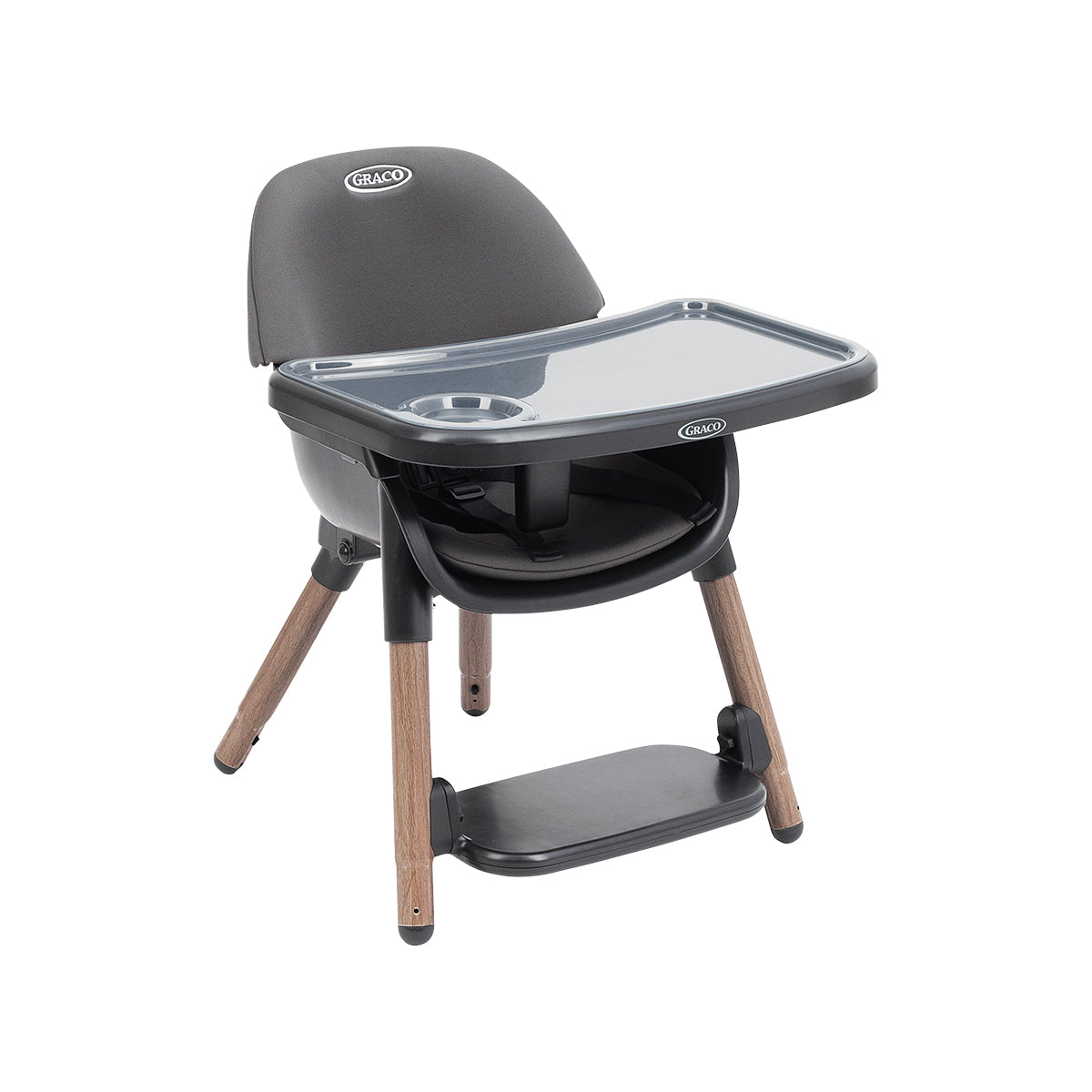 Graco - Scaun de masa 3 in 1 Presti, Charcoal - gogobaby.ro