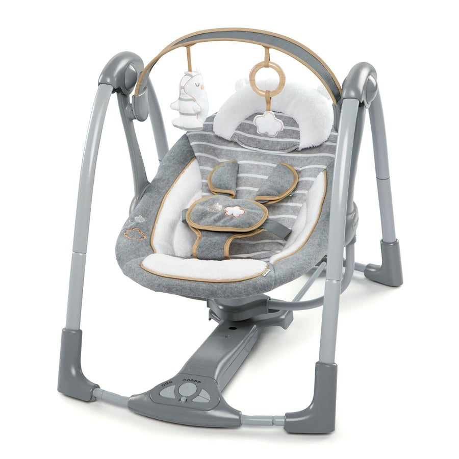 Ingenuity - Leagan portabil Swing 'n Go Portable Swing™ - Bella Teddy™ - gogobaby.ro