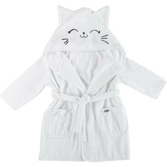 Halat de baie, Bubaba, Cu urechi Kitty, Marime 86/92/98, White