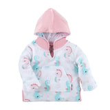 Poncho Baie UPF50 +, Zoocchini, 0-12 Luni, Seahorse