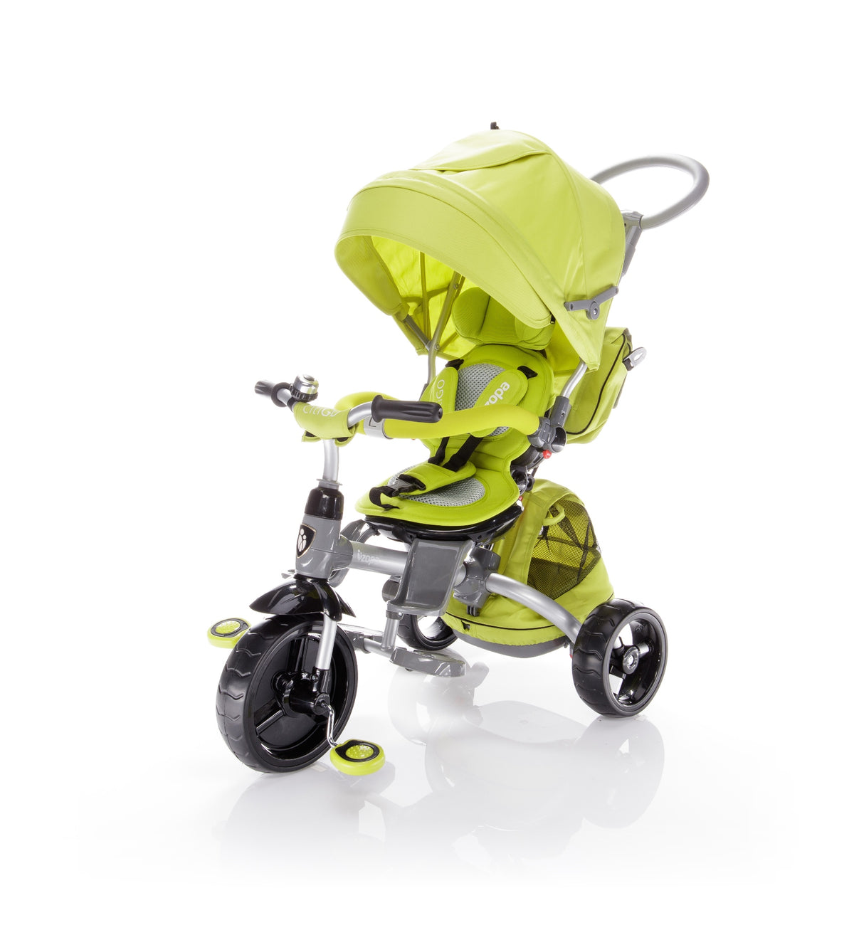 ZOPA - Tricicleta multifunctionala Citigo Kiwi Green - gogobaby.ro