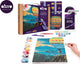 Set pictura si modelare 3D cu argila usoara, 30*40 cm - Hot Air Balloon flight