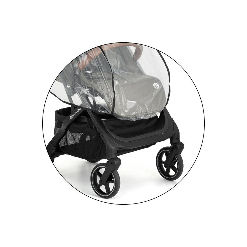 Husa de ploaie pentru carucior sport, Petite&Mars, 80x68x38 cm, Transparent