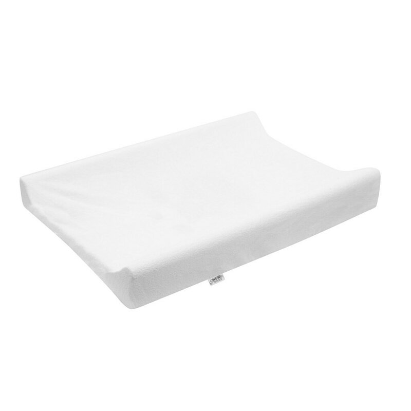 Husa, New Baby, Pentru saltea de infasat, 50x70 cm, Cu banda elastica, Bumbac terry, White - gogobaby.ro