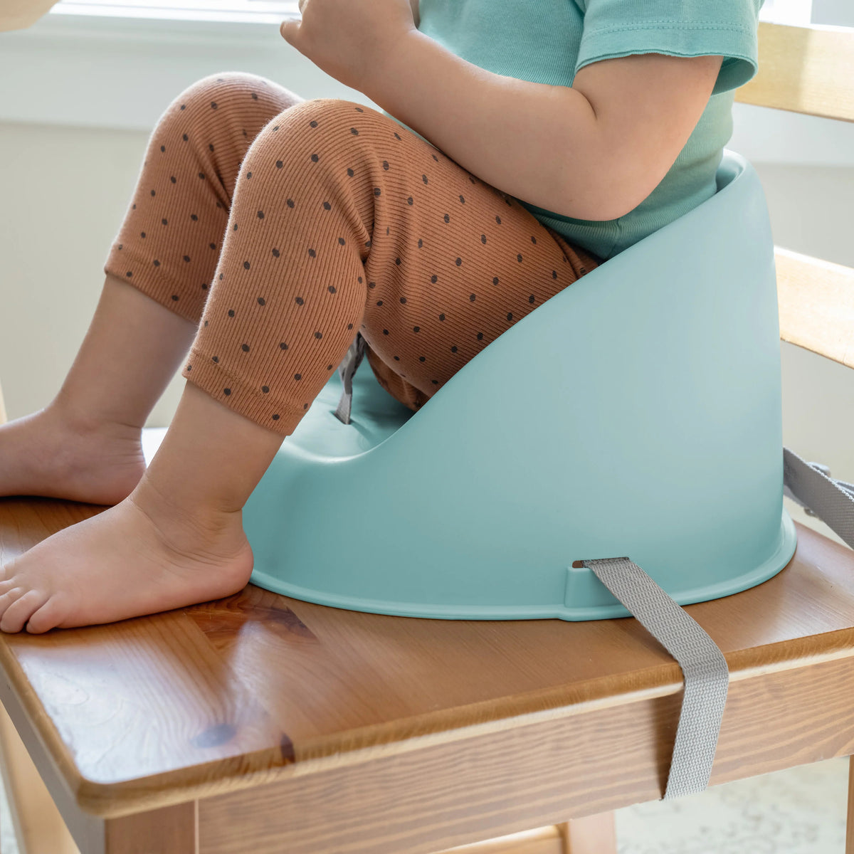 Ity by Ingenuity - Scaun de masa si Booster My Spot Easy-Clean, Teal - gogobaby.ro