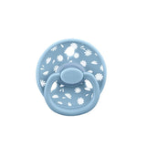 Suzeta din silicon cu cutie de depozitare, 0-6 Luni, Mombella Ciupercuta Fancy - Ice Blue