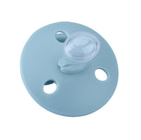 Suzeta din silicon cu cutie de depozitare, 0-6 Luni, Mombella Ciupercuta Fancy - Ice Blue