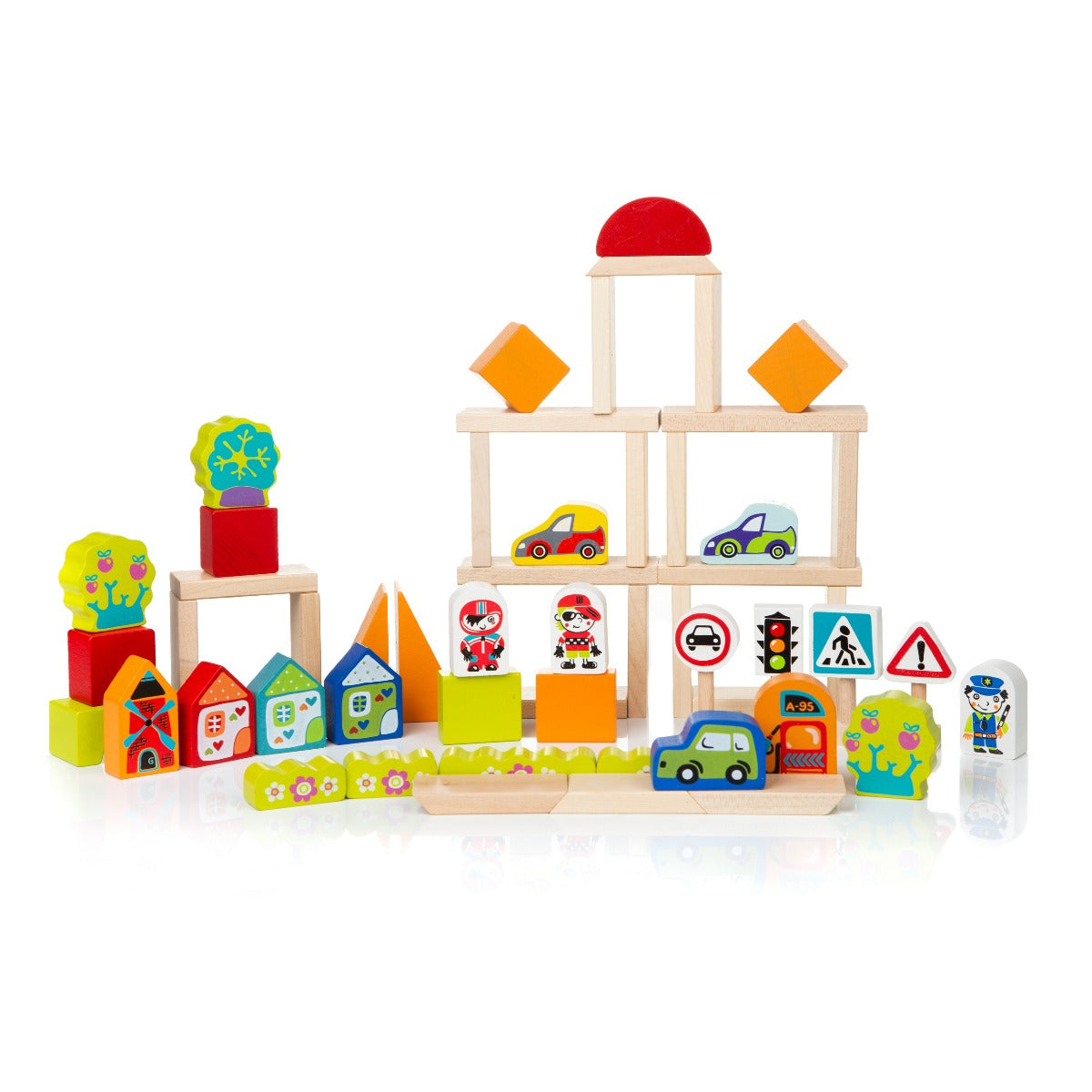 Jucarie Din Lemn, Cubika - Kit De Constructie Pentru Baietei - gogobaby.ro