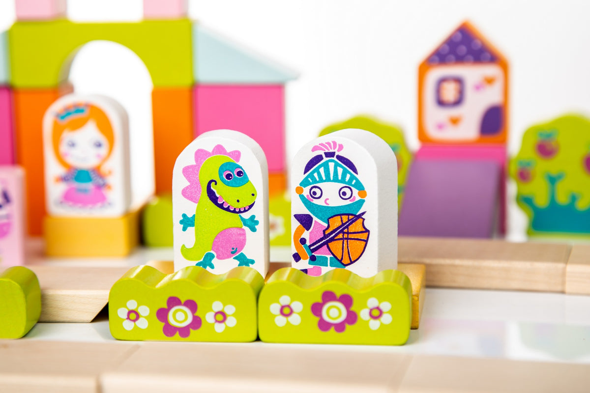 Jucarie Din Lemn, Cubika - Kit De Constructie Pentru Fetite - gogobaby.ro
