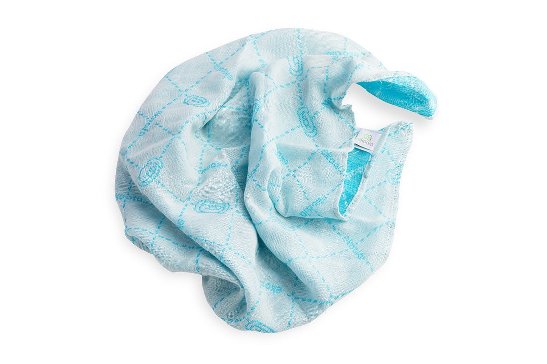 Set Swaddle si suport de prindere baveta, eKoala, Blue - gogobaby.ro
