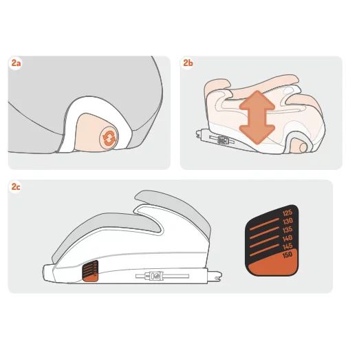 Inaltator auto, Be Cool, Boosty I-Size, 125- 150 cm, Cu sistem de reglare treptata a inaltimii, Instalare cu sistem Isofix si centura de prindere, Cu husa detasabila, Conform standardului de securitate I-Size, Cosmos
