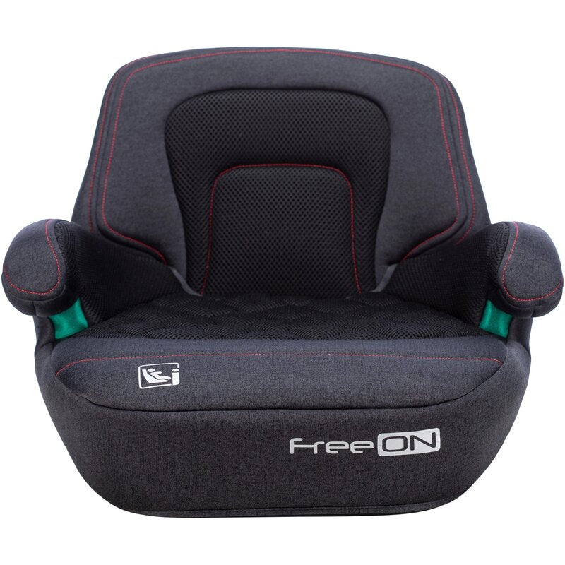 Inaltator auto, FreeOn, Cosmo Plus I-Size, Cu isofix, Cu spatar inaltat si cotiere, Potrivit pentru copiii intre 125 si 150 cm sau intre 25 si 36 Kg, Conform cu standardul european de securitate ECE R129, negru - gogobaby.ro