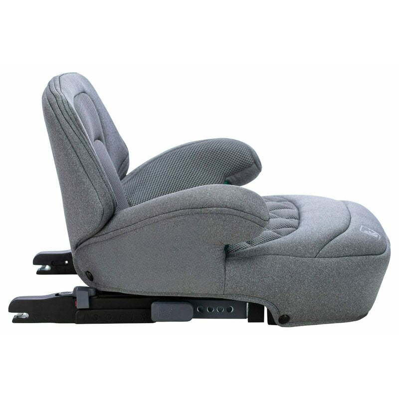 Inaltator auto, FreeOn, Cosmo Plus I-Size, Cu isofix, Cu spatar inaltat si cotiere, Potrivit pentru copiii intre 125 si 150 cm sau intre 25 si 36 Kg, Conform cu standardul european de securitate ECE R129, gri - gogobaby.ro