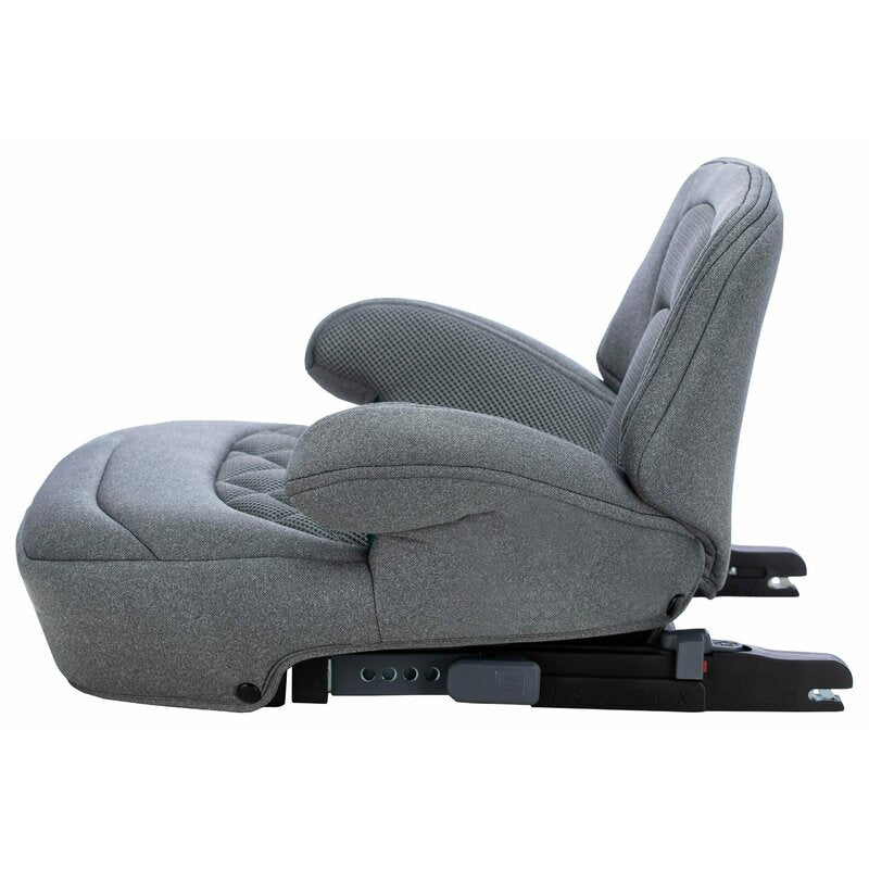 Inaltator auto, FreeOn, Cosmo Plus I-Size, Cu isofix, Cu spatar inaltat si cotiere, Potrivit pentru copiii intre 125 si 150 cm sau intre 25 si 36 Kg, Conform cu standardul european de securitate ECE R129, gri - gogobaby.ro