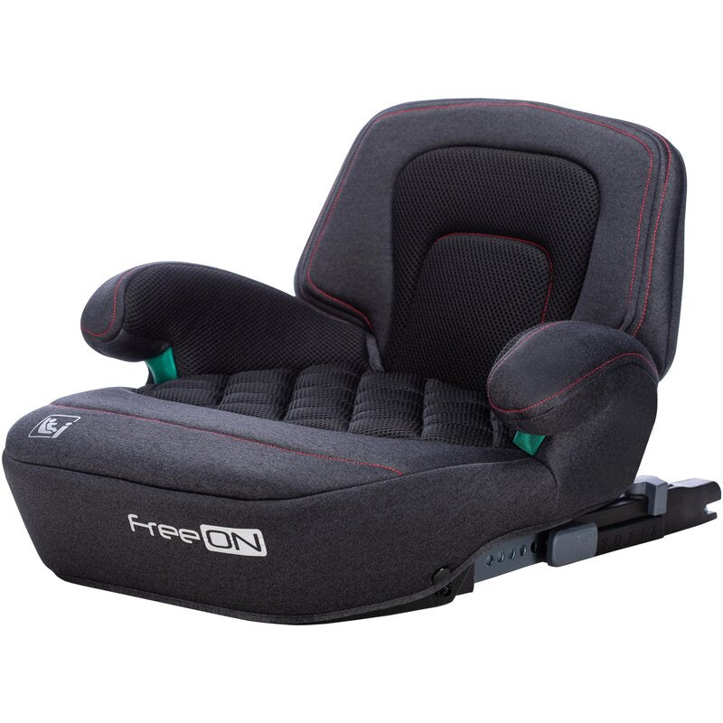 Inaltator auto, FreeOn, Cosmo Plus I-Size, Cu isofix, Cu spatar inaltat si cotiere, Potrivit pentru copiii intre 125 si 150 cm sau intre 25 si 36 Kg, Conform cu standardul european de securitate ECE R129, negru - gogobaby.ro